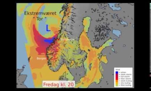 Tor ventes å gi sterk storm og orkan