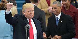 Trumps første ord: - Dagens seremoni er spesiell, vi skal ikke gi makta fra en person til en annen, eller fra parti til parti