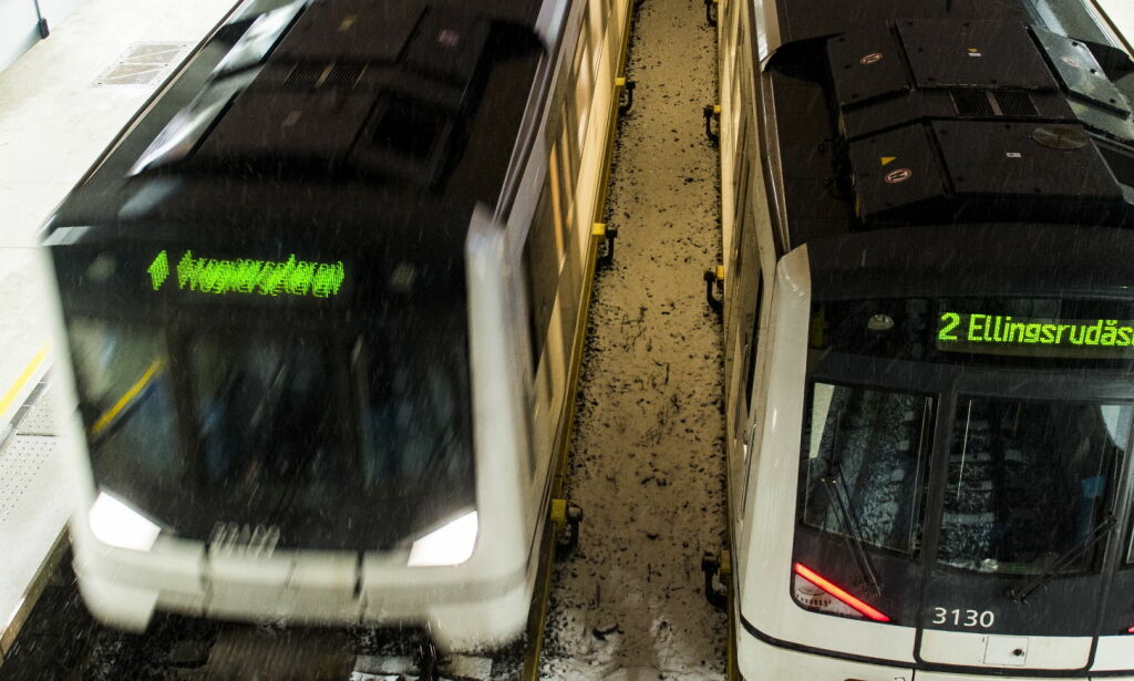 Problemer på T-banen i Oslo - igjen. - Veldig beklagelig