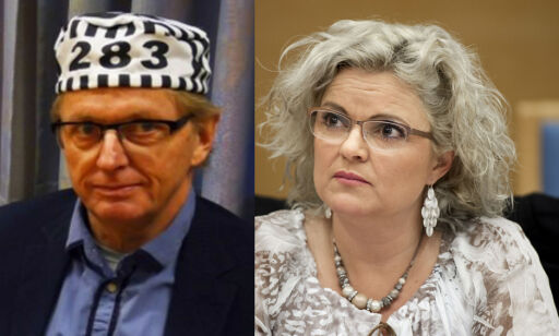Møtte i retten med fangeluer. Vil ikke fjerne «nazifrisør» fra revy