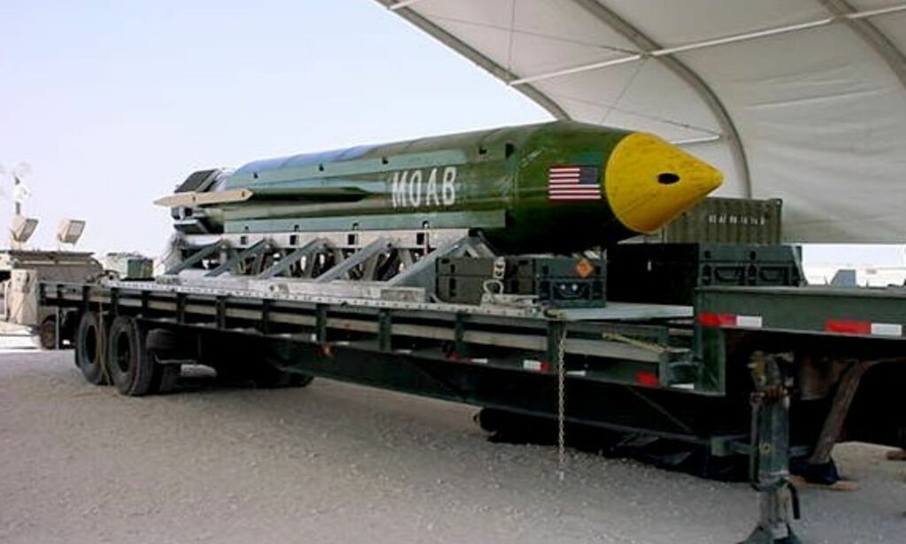 - USA har sluppet massiv bombe over Afghanistan