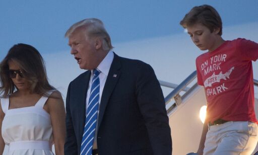Omtalen av klesstilen til Barron Trump (11) fikk Chelsea Clinton til å se rødt