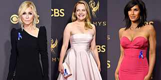 Én detalj vakte oppsikt under Emmy-utdelingen. Derfor gikk de med blå sløyfe