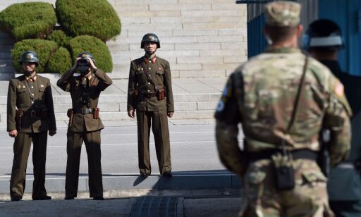 Nordkoreansk soldat skutt av sine egne da han la på sprang over grensa