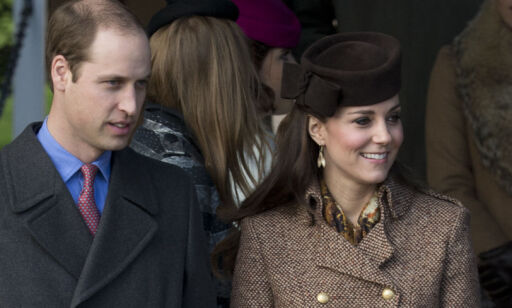Britain's Prince William and his wife Kate Duchess of Cambridge leave after attending the British royal family's traditional Christmas Day church service at St. Mary Magdalene Church in Sandringham, England, Thursday, Dec. 25, 2014. (AP Photo/Matt Dunham)