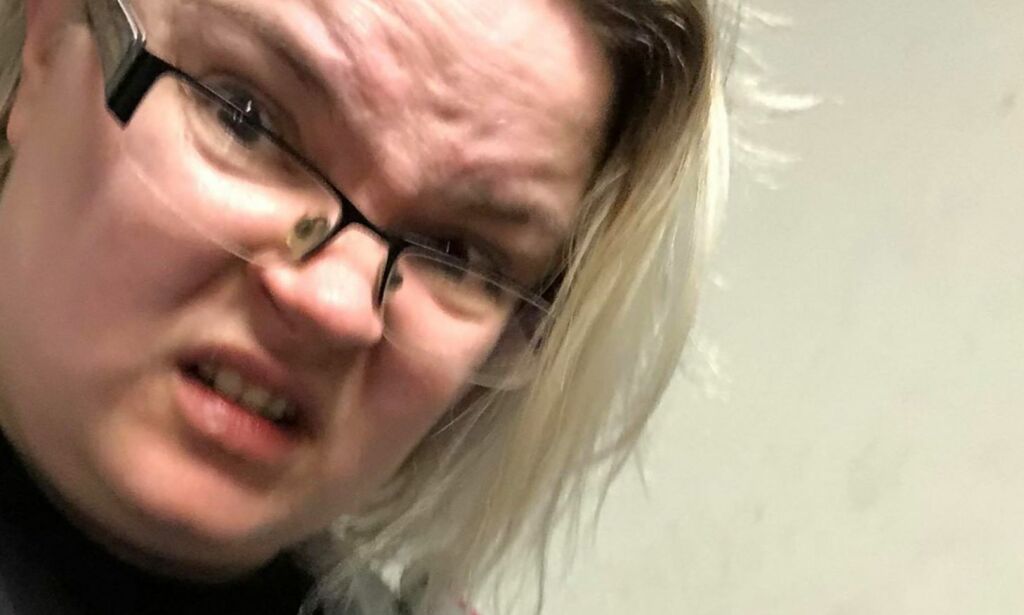 Den feite dama på treningssenteret