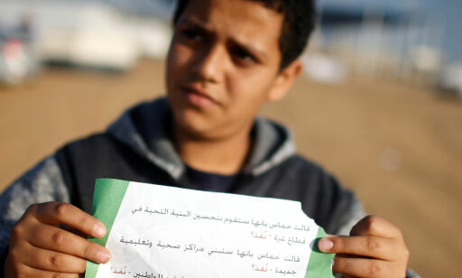 Advarer palestinerne: - Redd dere selv!