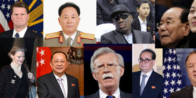 Dette er Trump og Kims team i Singapore