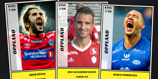 Dagbladet kårer de 50 beste fotballspillerne fra Oppland
