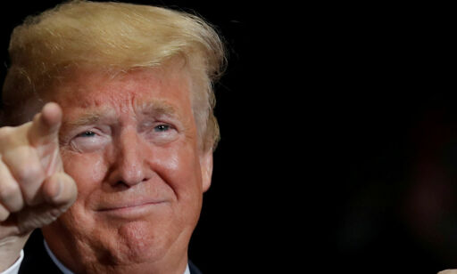 Trump med vill selvhyllest: - Fikk seg en ventet smekk over fingrene