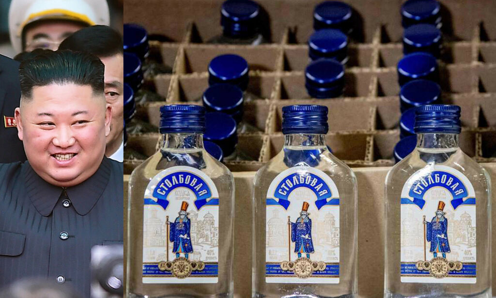 - Beslagla 90 000 flasker vodka som skulle til Kim